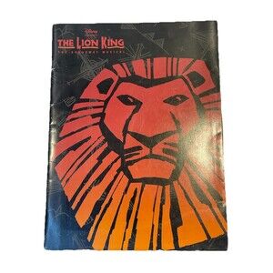 Disney THE LION KING Broadway Musical Souvenir Program Book & Casting Guide 1997